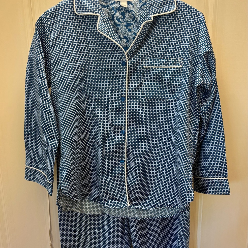 Blue and white Moroccan style Pajama set